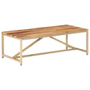 vidaXL tömör fa dohányzóasztal 120 x 60 x 40 cm