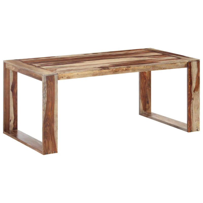 vidaXL tömör rózsafa étkezőasztal 180 x 90 x 76 cm
