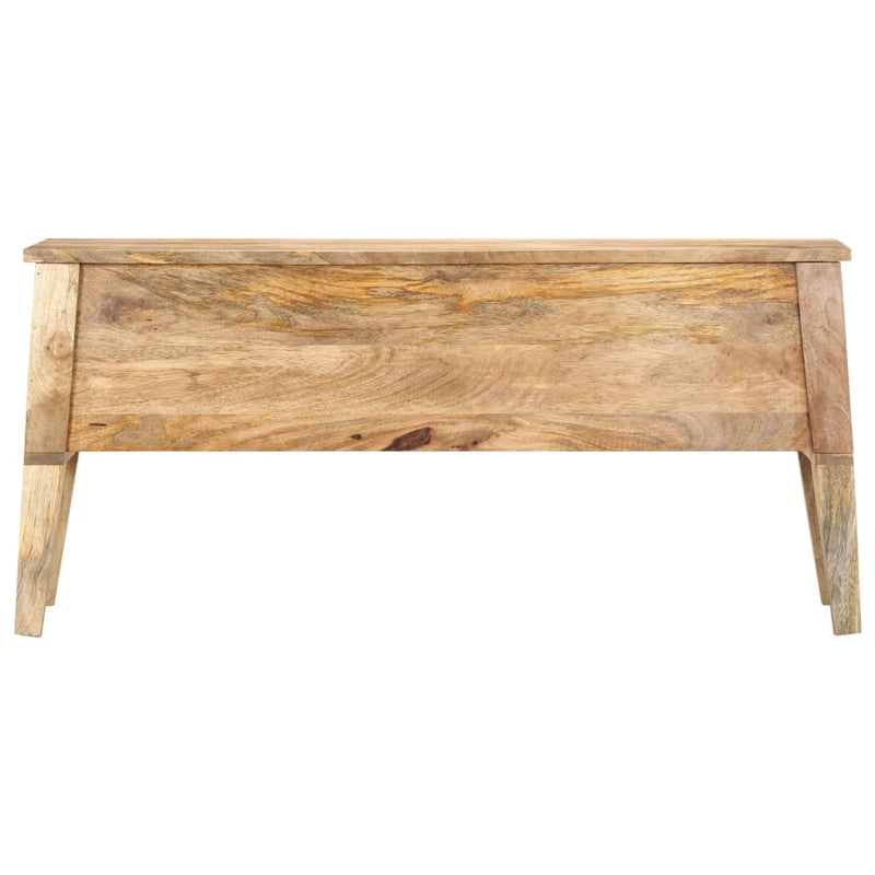 vidaXL tömör mangófa tárolóláda 99 x 35 x 48 cm