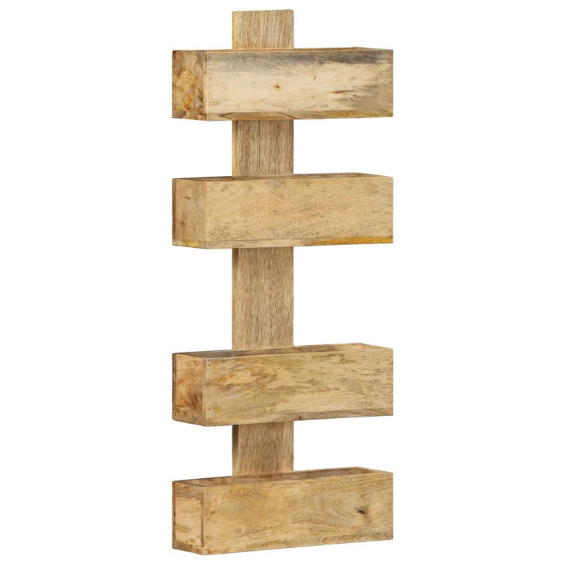 vidaXL tömör mangófa fali újságtartó 30 x 11 x 72 cm