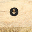 vidaXL tömör nyers mangófa fali fogas 60 x 15 x 20 cm