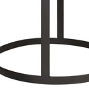 vidaXL 2 db tömör mangófa és acél kerek kisasztal