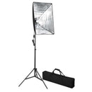 vidaXL fotóstúdió-felszerelés hátterekkel és softbox lámpával