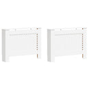 vidaXL 2 db fehér MDF radiátorburkolat 112 x 19 x 81,5 cm
