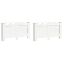 vidaXL 2 db fehér MDF radiátorburkolat 152 x 19 x 81,5 cm