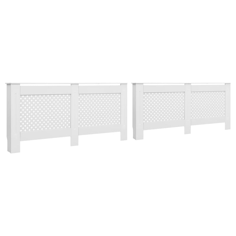 vidaXL 2 db fehér MDF radiátorburkolat 172 x 19 x 81,5 cm