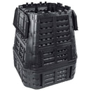 vidaXL fekete kerti komposztáló 93,3 x 93,3 x 113 cm 740 l