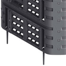 vidaXL fekete kerti komposztáló 93,3 x 93,3 x 146 cm 1000 l