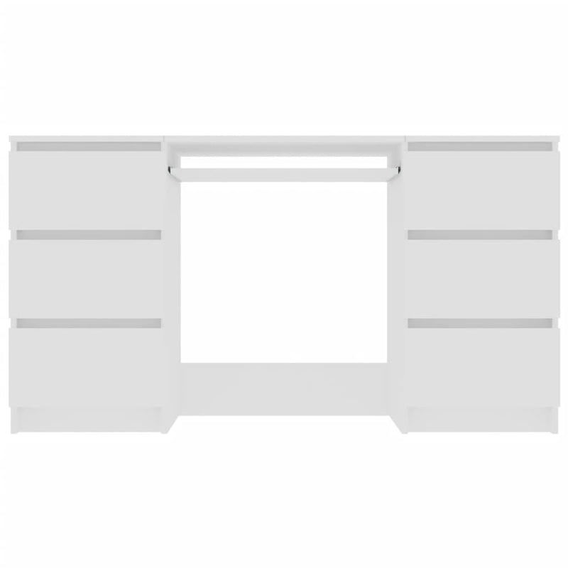 vidaXL fehér szerelt fa íróasztal 140 x 50 x 77 cm