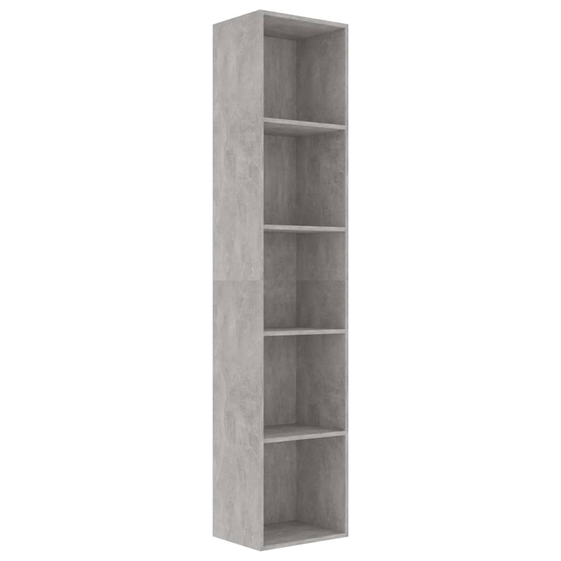 vidaXL betonszürke szerelt fa könyvszekrény 40 x 30 x 189 cm