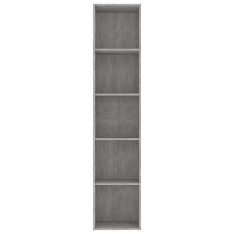vidaXL betonszürke szerelt fa könyvszekrény 40 x 30 x 189 cm