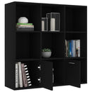 vidaXL fekete szerelt fa könyvszekrény 98 x 30 x 98 cm