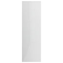 vidaXL magasfényű fehér szerelt fa könyvszekrény 98 x 30 x 98 cm