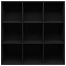 vidaXL fekete szerelt fa könyvszekrény 98 x 29 x 97,5 cm