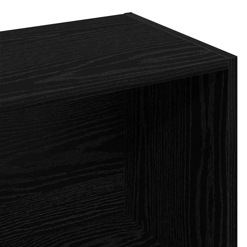 vidaXL fekete szerelt fa tárolószekrény 60 x 29,5 x 90 cm