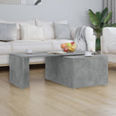 vidaXL betonszürke szerelt fa dohányzóasztal 150 x 50 x 35 cm