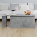 vidaXL betonszürke szerelt fa dohányzóasztal 150 x 50 x 35 cm