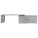 vidaXL betonszürke szerelt fa dohányzóasztal 150 x 50 x 35 cm