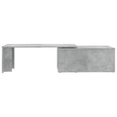 vidaXL betonszürke szerelt fa dohányzóasztal 150 x 50 x 35 cm