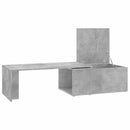 vidaXL betonszürke szerelt fa dohányzóasztal 150 x 50 x 35 cm