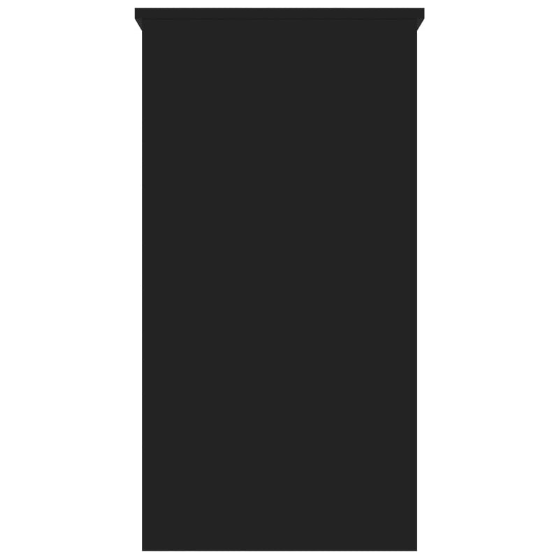 vidaXL fekete szerelt fa íróasztal 80 x 40 x 75 cm