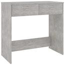 vidaXL betonszürke szerelt fa íróasztal 80 x 40 x 75 cm