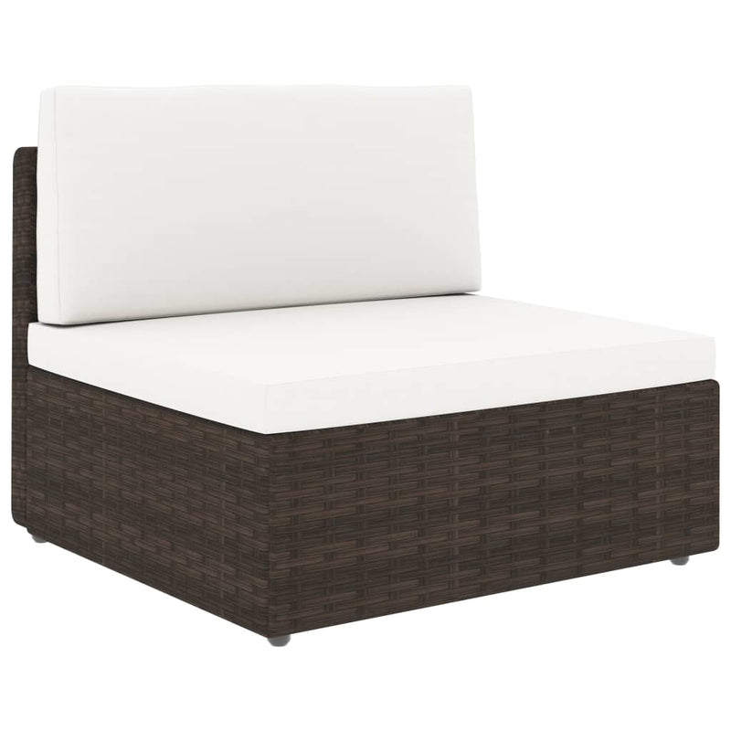 vidaXL 2 részes barna polyrattan kerti ülőgarnitúra
