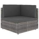 vidaXL szürke polyrattan sarokkanapé-elem