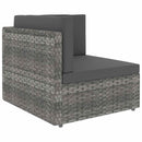 vidaXL szürke polyrattan sarokkanapé-elem
