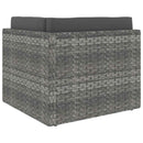 vidaXL szürke polyrattan sarokkanapé-elem