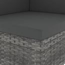 vidaXL szürke polyrattan sarokkanapé-elem