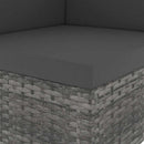 vidaXL szürke polyrattan sarokkanapé-elem