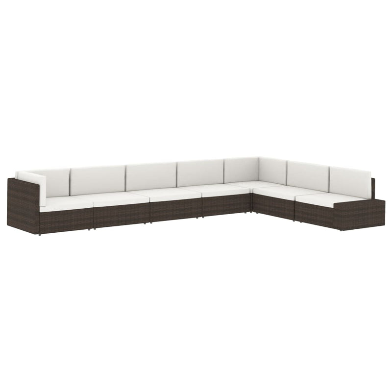 vidaXL szürke polyrattan sarokkanapé-elem