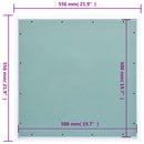 vidaXL alumínium keretes és gipszkartonos hozzáférési panel 500x500 mm