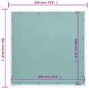 vidaXL alumínium keretes és gipszkartonos hozzáférési panel 600x600 mm