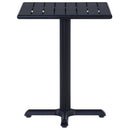 vidaXl fekete kerti asztal 60 x 60 x 75 cm