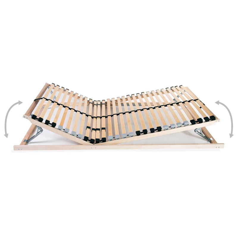 vidaXL 2 db 7 zónás 28 léces ágyrács 70 x 200 cm