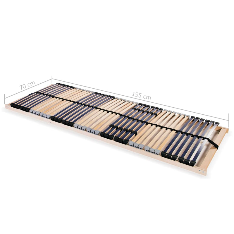 vidaXL 2 db 7 zónás 42 léces ágyrács 70 x 200 cm