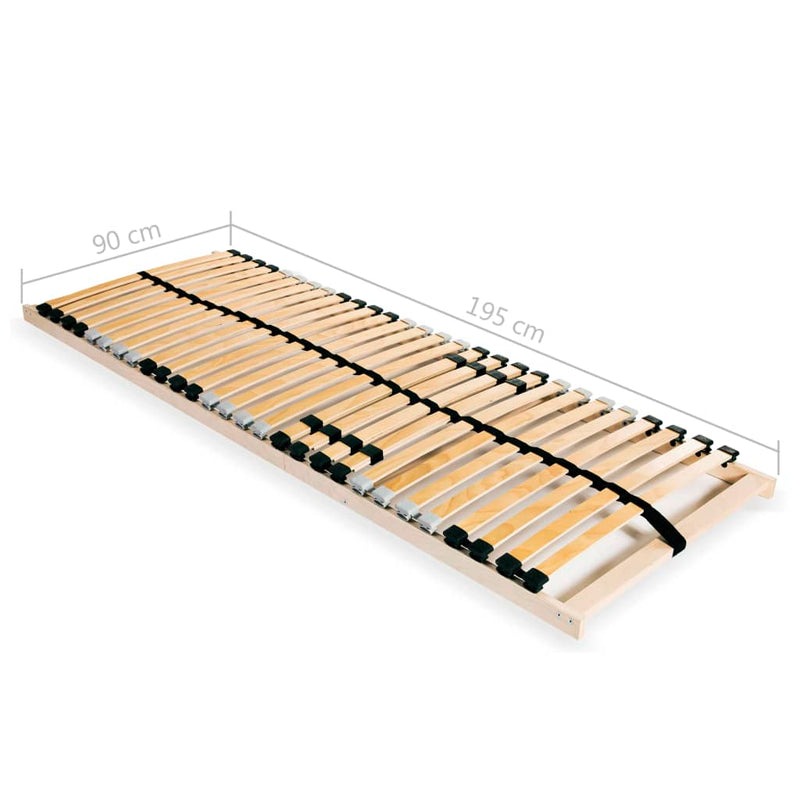 vidaXL 2 db 7 zónás 28 léces ágyrács 90 x 200 cm