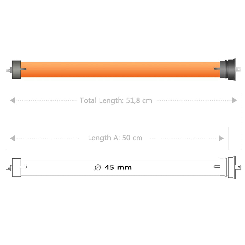 vidaXL 3 db csőmotor 30 Nm