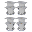 vidaXL 8 db kerek króm kanapéláb 60 mm