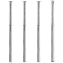 vidaXL 4 db krómszínű teleszkópos asztalláb 710 mm - 1100 mm