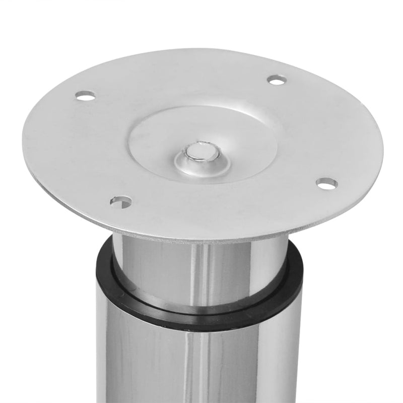vidaXL 4 db krómszínű teleszkópos asztalláb 710 mm - 1100 mm