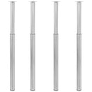 vidaXL 4 db rozsdamentes acél teleszkópos asztalláb 710 mm - 1100 mm