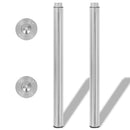 vidaXL 4 db rozsdamentes acél teleszkópos asztalláb 710 mm - 1100 mm