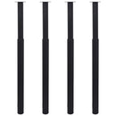 vidaXL 4 db fekete teleszkópos asztalláb 710 mm - 1100 mm
