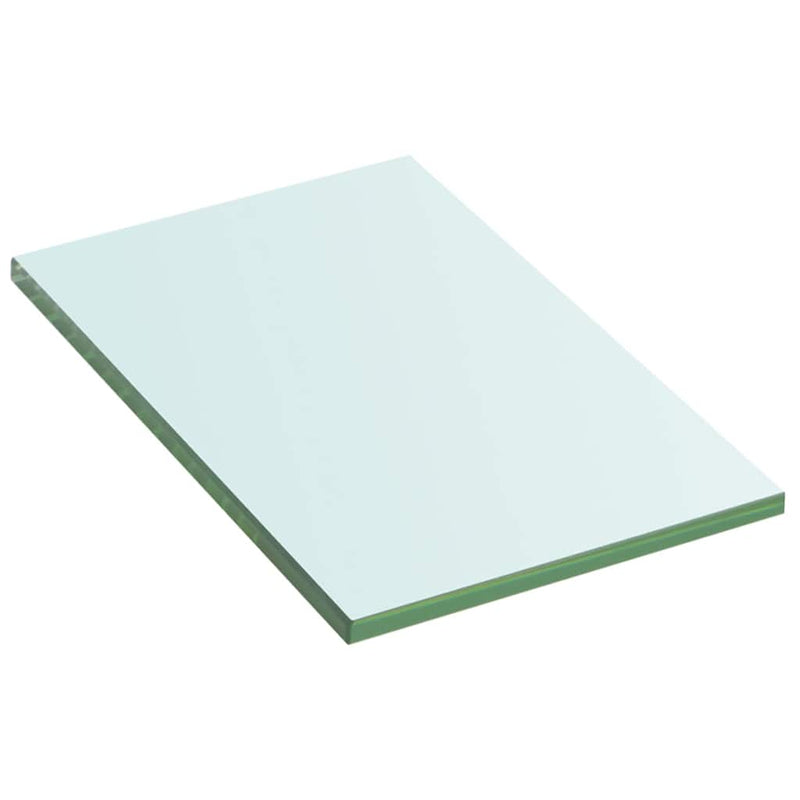 vidaXL 2 db átlátszó üveg paneles polc 20 x 12 cm