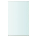 vidaXL 2 db átlátszó üveg paneles polc 20 x 12 cm