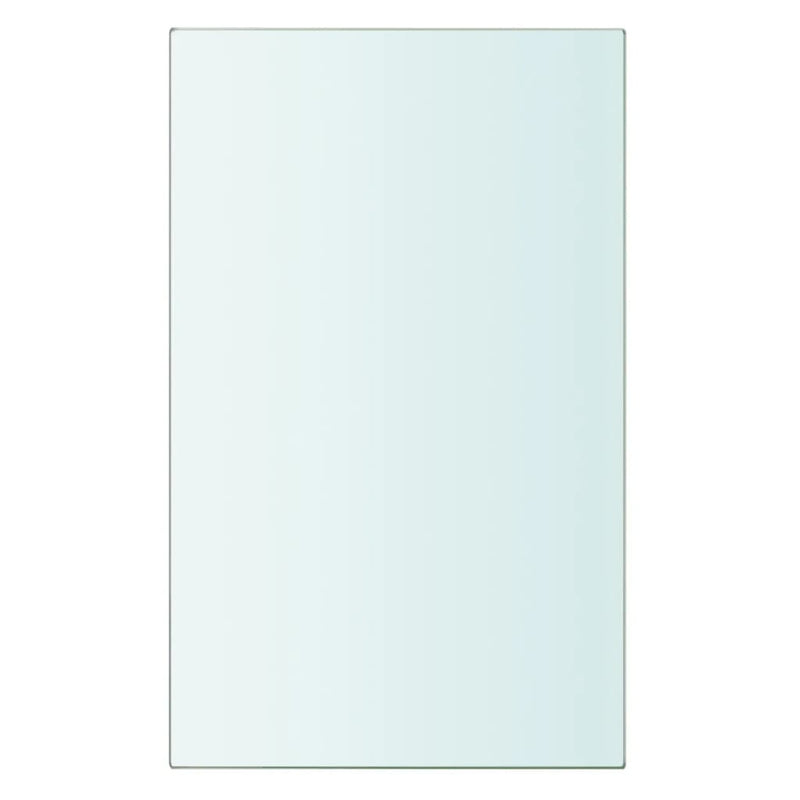 vidaXL 2 db átlátszó üveg paneles polc 20 x 12 cm