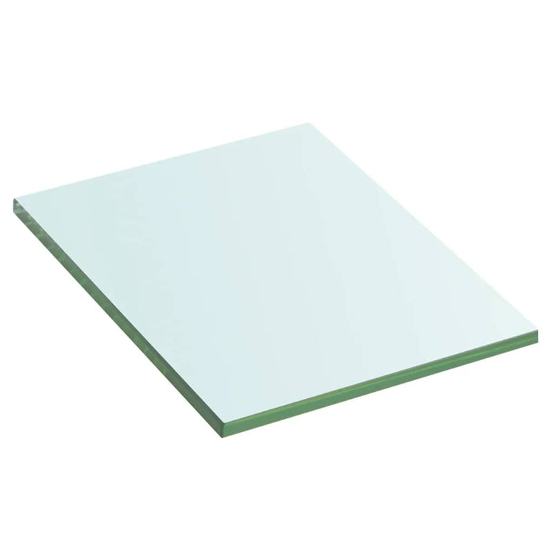 vidaXL 2 db átlátszó üveg paneles polc 20 x 15 cm